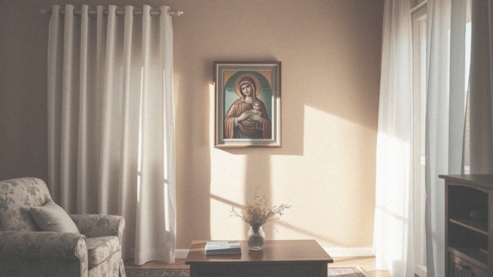 Jakie pozytywne atmosfery wprowadzą obrazy religijne do salonu?
