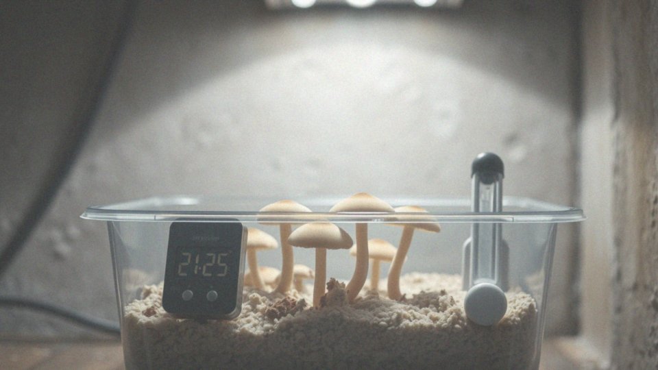 Jakie temp. owocnikowania są optymalne dla zarodników Golden Teacher?