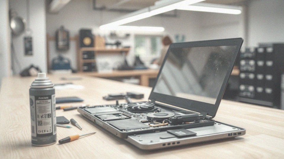 Co zawiera usługa czyszczenia laptopa?