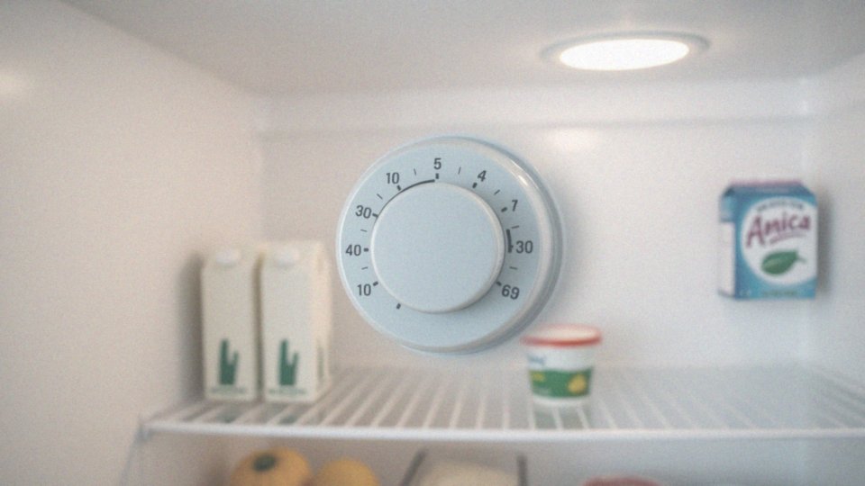 Jak ustawić temperaturę w lodówce Amica za pomocą pokrętła?